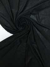 Black Polyamide Elastane Knit Fabric