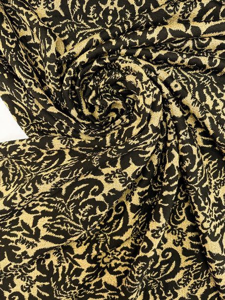 Jacquard Knitted Floral Fabric