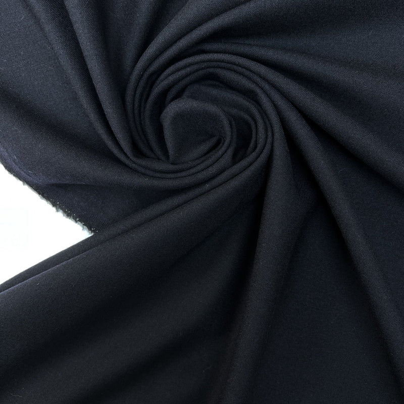 Wool Stretch Twill Blue Black