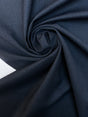 Italian Wool Fused Fabric Blue Black