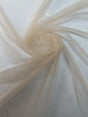 Polyester Mesh Fabric Beige Stretch