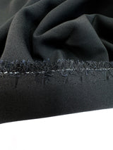 Black Stretch Polyester Blend Knit