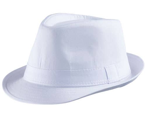 White Fedora Hat