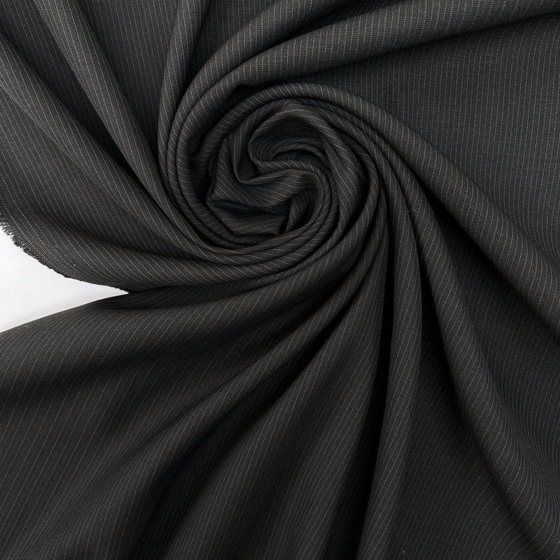 Black Polyester Suit Fabric