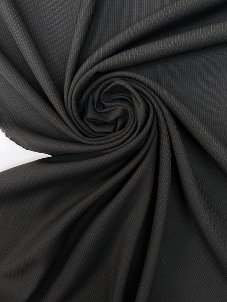 Black Polyester Suit Fabric