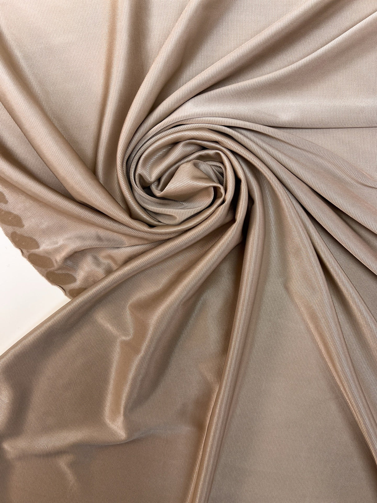 Viscose Knit Moiré Beige Fabric