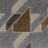 Cut Velvet Upholstery Fabric Briefcase Geometric Design