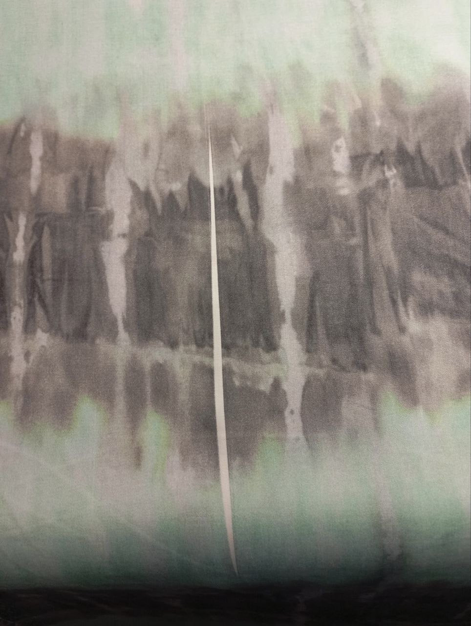 Viscose Sateen Printed Gray Green