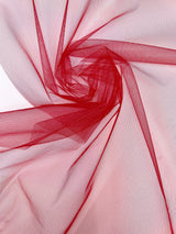 Polyamide Mesh Fabric Red Lightweight Stretch