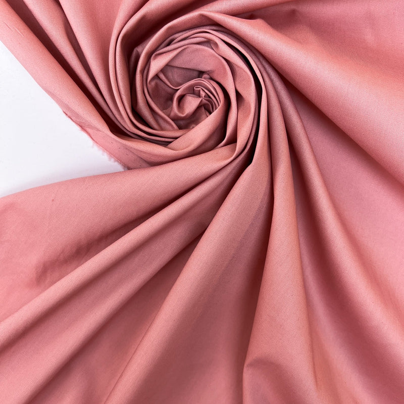 Pink Viscose Elastane Plain Woven