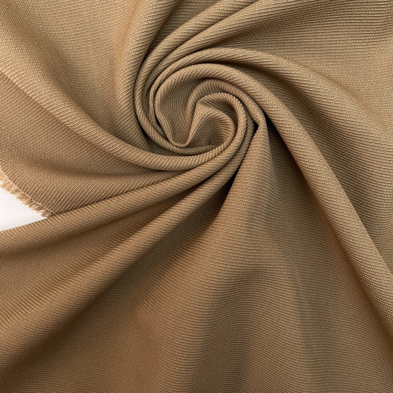 Wool Nylon Suit Fabric Brown Beige