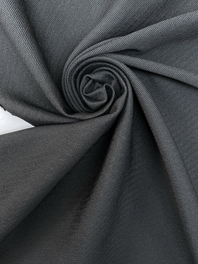 Wool Blend Woven Gray Fabric