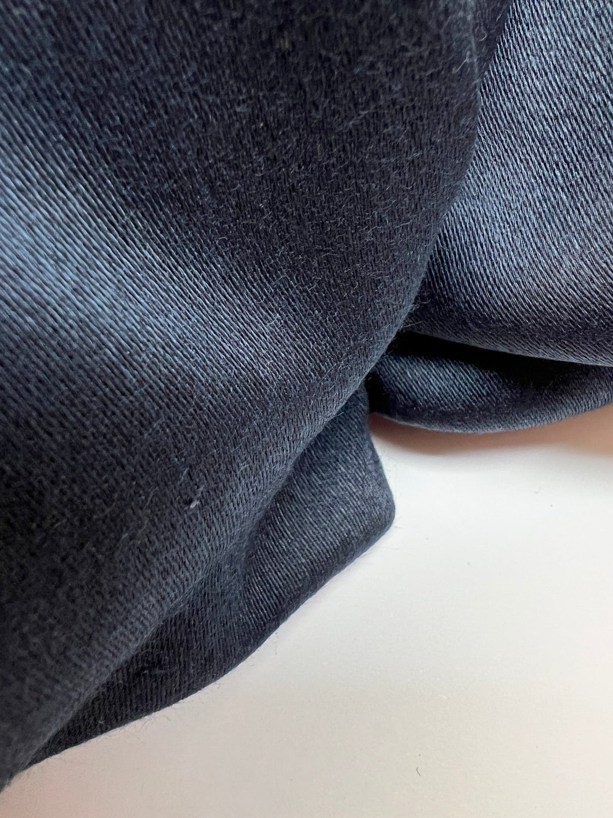 Blue Shade Denim Double Satin Weave