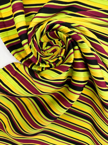 Polyamide Elastane Ribbed Knit Multicolour
