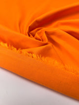 Polyester Cotton Melange Orange Fabric