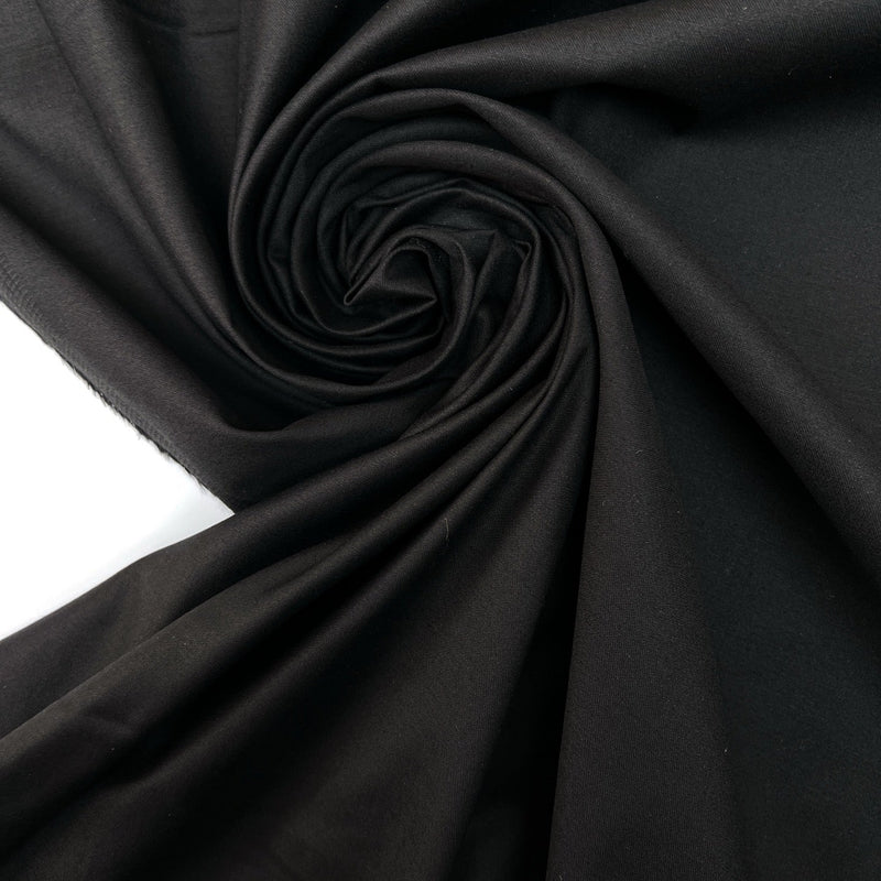 Cotton Elastane Fabric Black