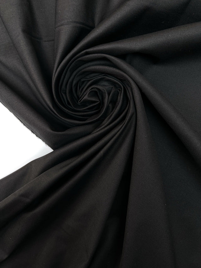 Cotton Elastane Fabric Black