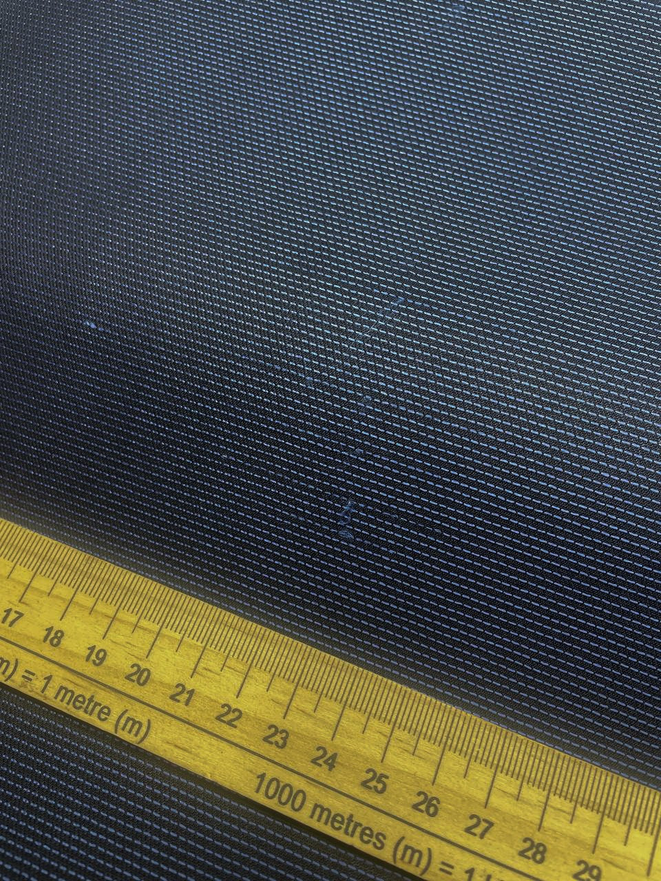 Wool Jacquard Blue Black Striped Suiting