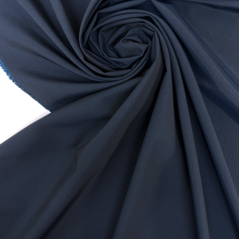 Wool Polyester Changeant Blue