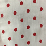 Poly Cotton Small Polka Dot Print Fabric