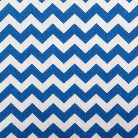 Poly Cotton Chevron Fabric Half Inch Print