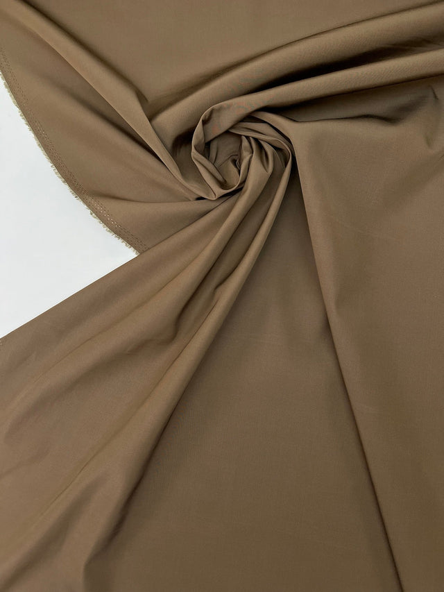 Viscose Plain Brown Fabric