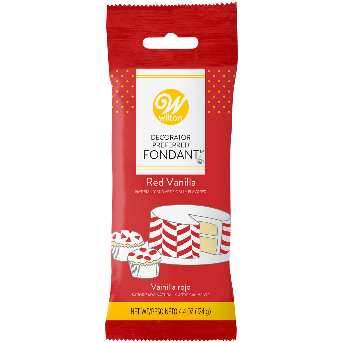 Wilton Red Fondant – 4.4 oz.