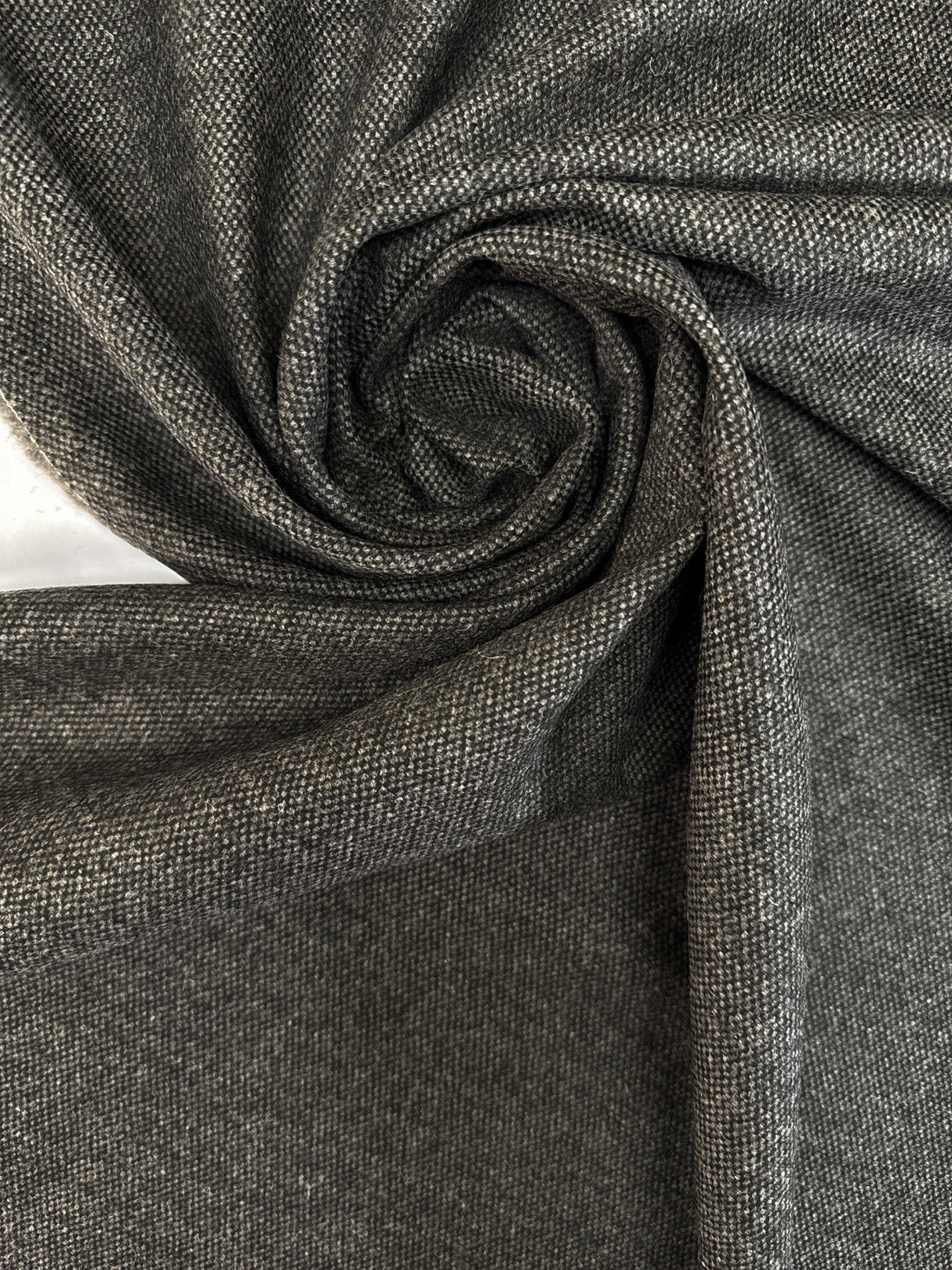 Wool Tweed Melange Blue