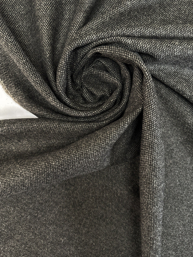 Wool Tweed Melange Blue