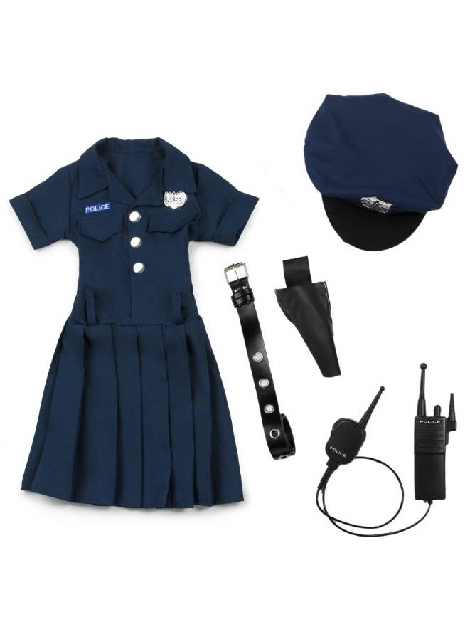 Girl's Police Officer Costume