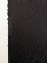 Wool Silk Jacquard Fabric Gray Black