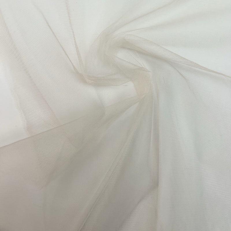Polyamide Mesh Fabric Beige Stretch