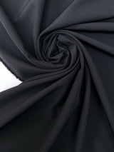 Polyester Elastane Crepe Suit Fabric Black