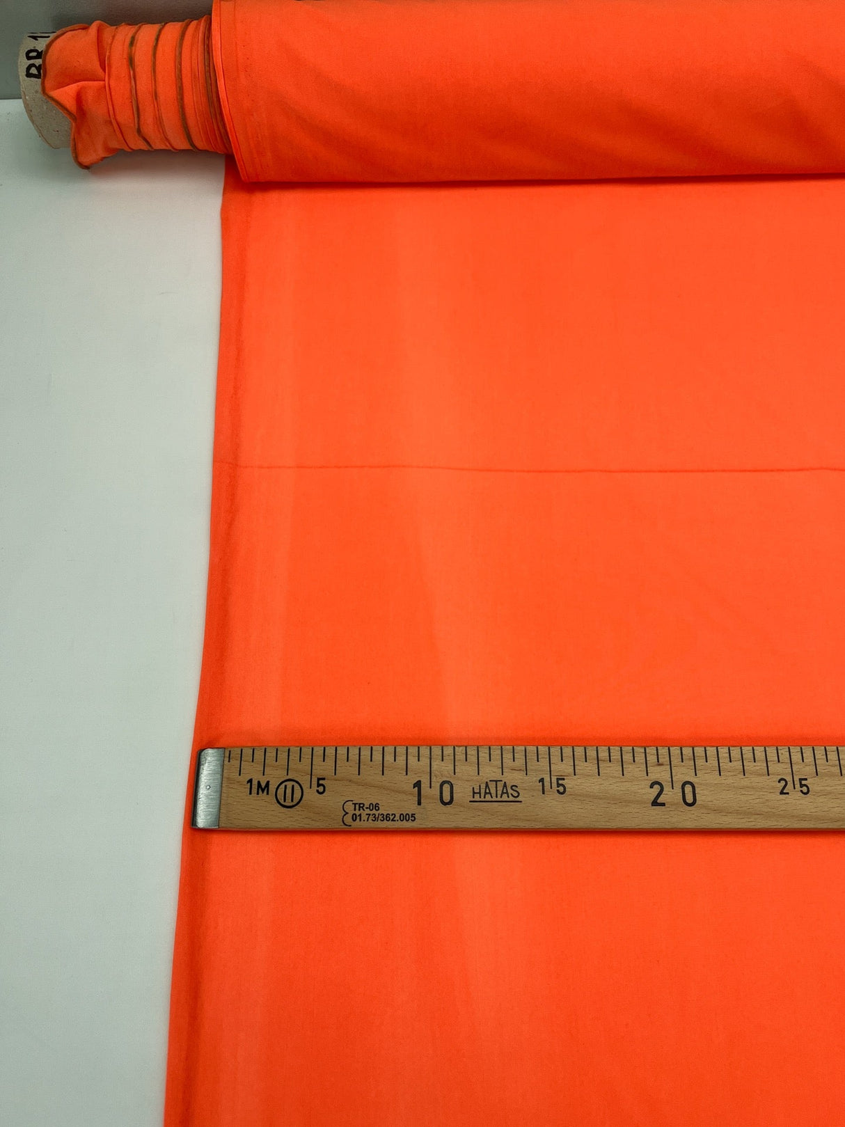 Orange Polyamide Elastane Knitted Sportswear Fabric