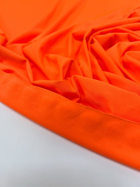 Orange Stretch Knitted Fabric