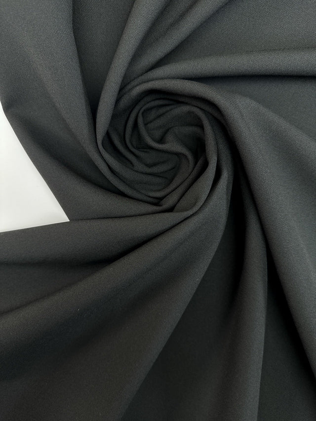 Black Double Weave Stretch Fabric