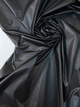 Italian Black Waterproof Polyester Jacket Fabric