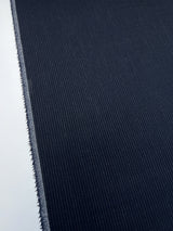 Wool Tweed Suiting Gray Blue Striped Stretch