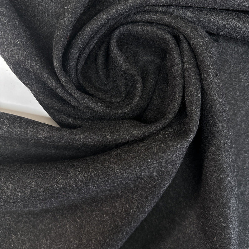 Wool Blend Tweed Gray
