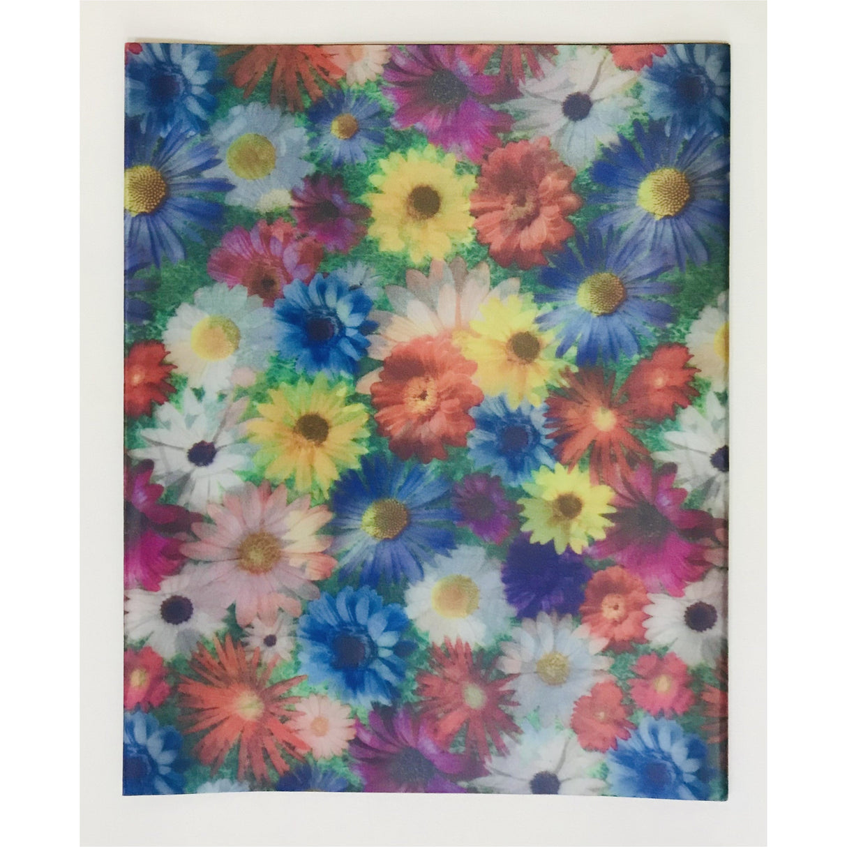 African Damask Metallic Jacquard Fabric - Blue, Purple, Green, Yellow Zaria Bouquet, 19" Width (2 Yards)