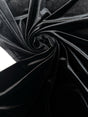 Black Velour Knitted Fabric