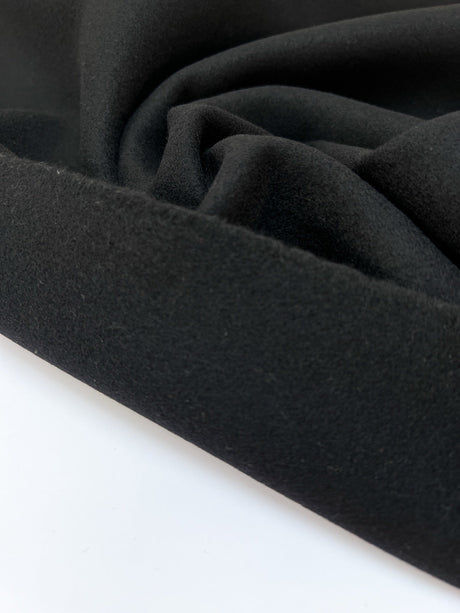 Black Wool Tweed
