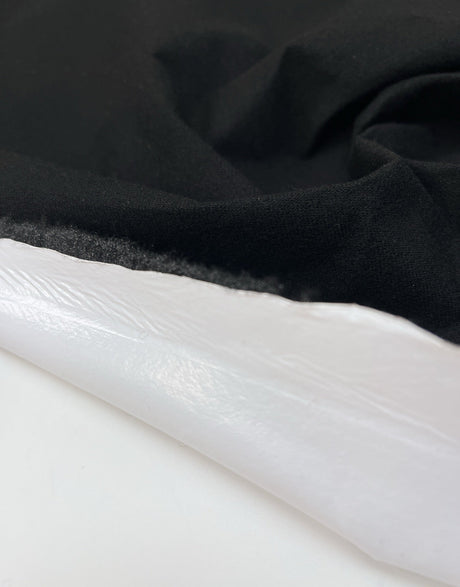 Wool Twill Coated Bonded White Blue Shades