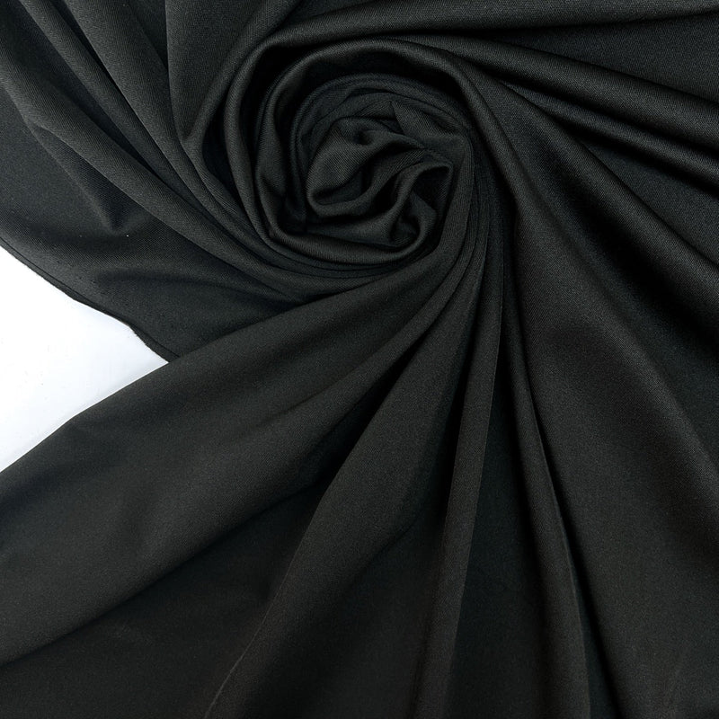 Black Polyamide Elastane Knitted Fabric
