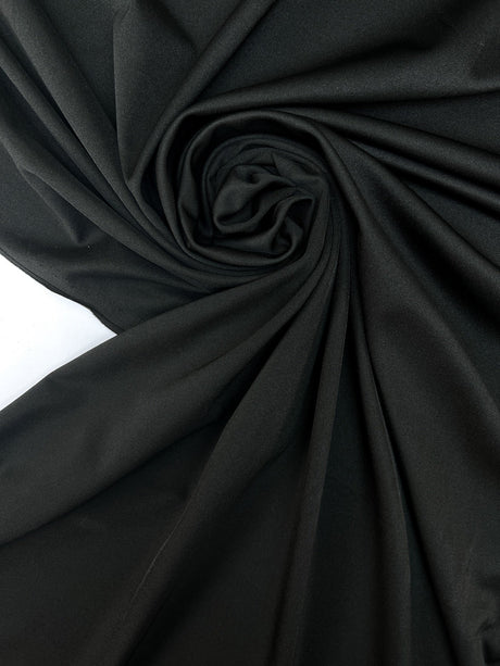 Black Polyamide Elastane Knitted Fabric