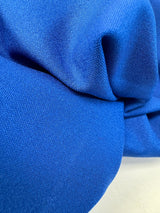 Blue Polyester Viscose Knitted Fabric