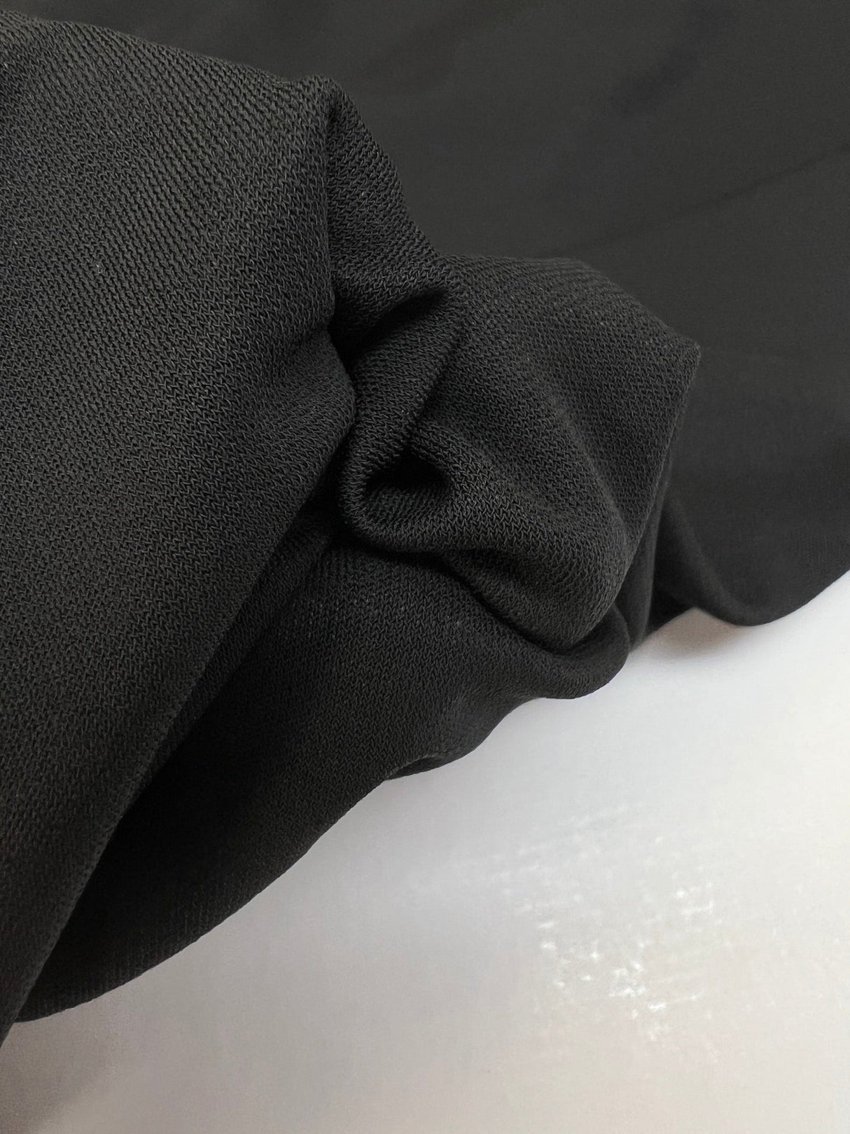 Viscose Knit Fabric Black Stretch