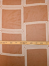 Polyester Chiffon Printed White Beige