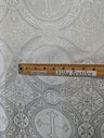 1 Yard Church Metallic Cross Brocade Jacquard Fabric Shiny Religious Polyester 58 59 Inches
