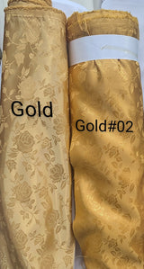 1 Yard Satin Brocade Jacquard Fabric Embossed Floral Pattern Shiny Polyester 58 59 Inches